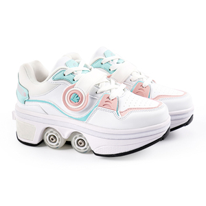 Chaussures à roulettes transformables pour enfants, vente en gros, chaussures à roulettes pour adultes et enfants avec 4 roues, patins en ligne - Product Image 3