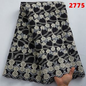 Tela <span class=keywords><strong>de</strong></span> encaje con punzón, tejido <span class=keywords><strong>de</strong></span> encaje <span class=keywords><strong>de</strong></span> algodón suizo bordado africano, Material para <span class=keywords><strong>ropa</strong></span> informal, para coser vestidos, 2775 - Product Image 4