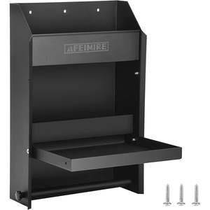 Aluminum Flip-Out Work Tray Rack Paper <b>Towel</b> Organizer for Workstation <b>Storage</b> Race Trailer Shop Garage Enclosed Cabinets - Product Image 4