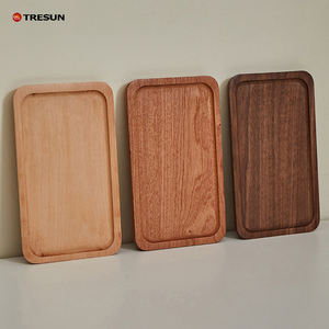 Plateaux en bois naturel rectangulaires, rustiques, grands et petits, pour fruits secs, café, sushis, en acacia, noyer, mangue, pour cadeaux - Product Image 1