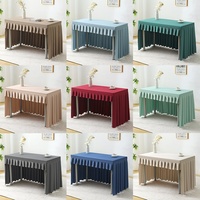 Nappe de table rectangulaire personnalisable en polyester pour conférences et banquets, 100 % tissu 75D, infroissable et pliable, pour réunions