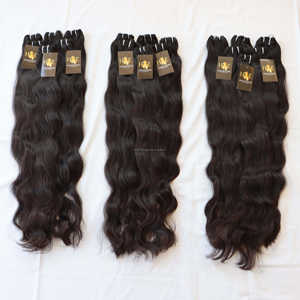 Mèches de cheveux humains indiens non traités, lot de mèches de cheveux humains vierges et bruts, à cuticules alignées, style vietnamien, vente en gros - Product Image 1