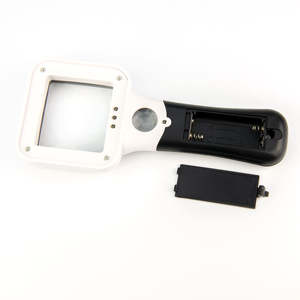 5X/45X दोहरी लेंस हाथ से आयोजित आयत आवर्धक कांच के साथ एलईडी लाइट और यूवी प्रकाश पढ़ने के लिए - Product Image 4