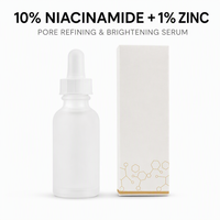Fabricant OEM, logo personnalisé, sérum facial à 10 % de niacinamide, 1 % de zinc, formule professionnelle, sérum hydratant pour affiner les pores