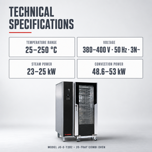 JUSTA Gewerblicher <span class=keywords><strong>Kombi</strong></span>-Dampfofen LCD-Display Temperaturregelung Groß<span class=keywords><strong>e</strong></span> Kapazität Fernbedienung Geeignet für Hotel und Restaurant - Product Image 2