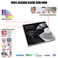Pochettes pliables personnalisées pour disques vinyles avec logo imprimé en usine, pour disques vinyles personnalisés de 7, 10 et 12 pouces, pressage de disques vinyles LP