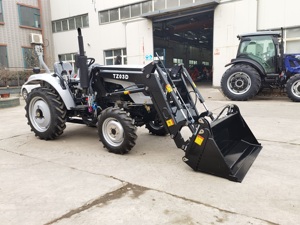 Mesin bergerak earthloader pertanian kualitas tinggi traktor bulldoser tugas berat dengan pemuat ujung depan - Product Image 5