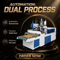 Machine automatique de pliage et de collage de cartons électriques avec colle froide et colle thermofusible pour l'emballage des cartons et l'industrie alimentaire