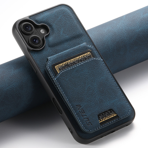Funda SUTENI para <span class=keywords><strong>iPhone</strong></span> 17 Pro Max con Soporte y Ranuras para Tarjetas, Textura Lichi Esmerilada, Cuero Sintético de Lujo, Compatible con 16 Plus, 15, 14, 13, <span class=keywords><strong>12</strong></span> - Product Image 1