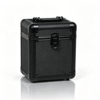 Étui de transport en aluminium de taille personnalisée 7 ''10'' 12 ''étui pour disques vinyles mallette de rangement pour CD LP