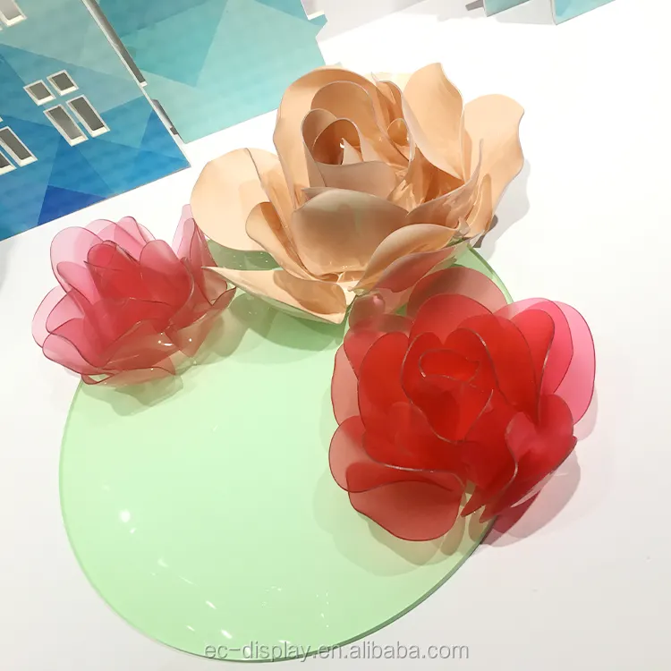 Simulation Lotus Acryl Blume Höhlen stütze für den Einzelhandel Display