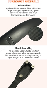Aile avant ultralégère GY1050 en fibre de carbone hydroptère 105*17cm panneau de surf interchangeable compatible avec les eaux océaniques autres GY - Product Image 5