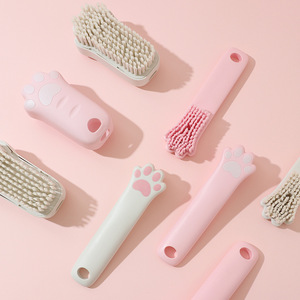 Cepillo de limpieza Lightning Warehouse con forma de pata de gato, cerdas suaves para zapatos, lavandería, herramienta multifuncional para el cuidado de mascotas - Product Image 1