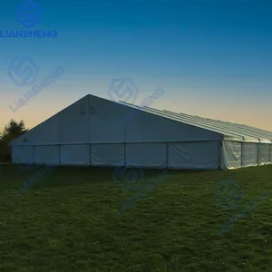 200-300 personnes tente d'événement de luxe en aluminium transparent blanc imperméable grandes tentes d'église pour les fêtes en plein air en vente pour les salons commerciaux