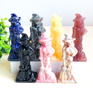 Wholesale High Quality Carved <strong>Crystal</strong> Crafts <strong>Witch</strong> <strong>Crystal</strong> Carving for Decoration - Product Image 1
