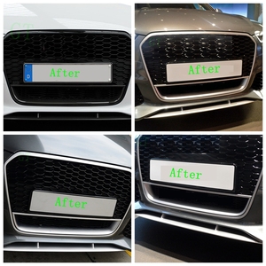 Pour A6 C7S6 et <span class=keywords><strong>RS6</strong></span> <span class=keywords><strong>S</strong></span> Style Grille de pare-chocs avant en ABS 2012-2014 - Product Image 2