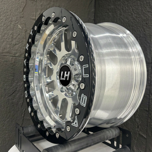 BYLH Llanta Forjada Beadlock de 17, 18, 20 Pulgadas, 5x127 5x114.3, Borde Profundo, de Aleación, para Jeep Wrangler Ford <span class=keywords><strong>Bronco</strong></span> Todoterreno, Llanta de Carreras de 10 Radios - Product Image 2