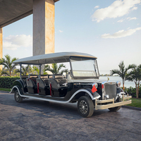 Voiture vintage rétro électrique classique personnalisée, voiture de réception d'hôtel de luxe, voiture de réception VIP de club de golf équipée d'un moteur de 7,5 kW