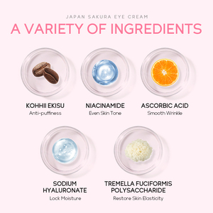 Crema Contorno de Ojos Antiarrugas Sakura, Reduce Líneas de Expresión, Anti-Ojeras, Elimina la Hinchazón, Reafirmante, Antienvejecimiento - Product Image 4