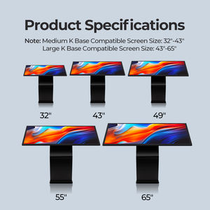 Kiosque d'affichage numérique LCD 4K sur pied avec écran tactile de 32 à 65 pouces et animation pour affichage numérique dans les centres commerciaux - Product Image 5