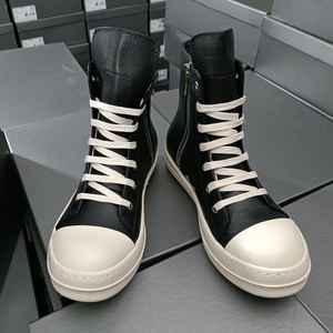 Baskets montantes classiques en cuir, bottines décontractées de luxe à semelle épaisse, bottes de ville pour hommes de qualité supérieure - Product Image 2