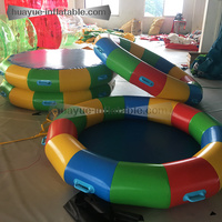 Jeux populaires de construction d'équipe, jeu de balle de fête de défi de tambour de tonnerre gonflable pour entreprise ou école