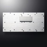 Clavier industriel compact robuste en acier inoxydable à 86 touches, étanche, avec USB Plug & Play pour kiosques et machines CNC