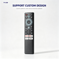 Télécommande TV à code fixe anti-choc KEYUAN TY-23D avec commande vocale, portée de 20 m, pile AAA