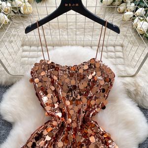 Vestido de Fiesta Corto Sexy con Lentejuelas de Moda para Mujer - Product Image 5