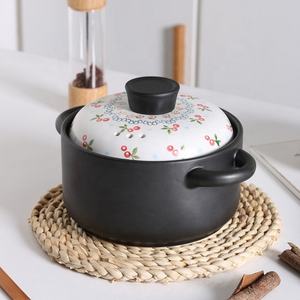 火锅砂锅菜陶瓷炊事锅营养健康汤锅家用燃气灶陶瓷砂锅 - Product Image 5