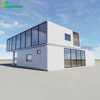 Double logement confortable préfabriqué de Chambre de capsule d'hôtel de structure métallique de l'espace pour des villas et des navires