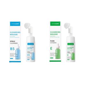 Mousse nettoyante aux acides aminés pour démaquillant pour soins de la peau en profondeur 150ml VE B5 Nettoyant moussant pour le visage avec tête nettoyante - Product Image 5