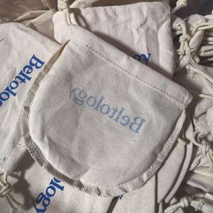 Pochette en toile de coton durable à cordon de serrage, prix d'usine, logo et taille personnalisés, sac d'emballage cadeau pour artisanat ou bougies - Product Image 6