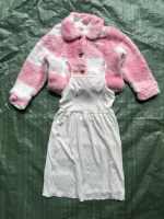 Setelan Olahraga Anak Musim Gugur dan Musim Dingin, Sweater Rajut Berkerah Tegak dengan Ritsleting, Celana Fleece Berbulu, Bordir, Set Kasual