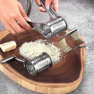 Stainless Steel Hand Cranked Cheese Grater Manual Rotating Multi Functional Kitchen <b>Tool</b> For Grating Cheese - Product Image 1