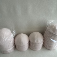 Kippa en lin rose pâle écologique avec doublure intérieure personnalisée imprimée – Nom et date pour Bat Mitzvah – Yarmulke Judaica personnalisable