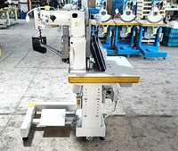 Machine à coudre industrielle pour la couture latérale des chaussures, machine à coudre à point de verrouillage en cuir robuste pour la production de chaussures