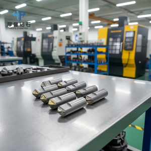 Inserto de corte de diamante PCD B010 CMX850 E6 para ranurado, herramientas de torneado CNC de carburo para aluminio, inserto NIGEL superduro 65HRC - Product Image 2