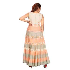 Conjunto de Kurta Larga sin Mangas Étnica para Mujer, Ropa India, para un Look Diario, a Precios de Mayoreo - Product Image 5