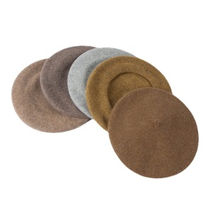 Boina de Lana para Niños, Otoño-Invierno 2025, Estilo Casual, Boina de Fieltro de Lana, Simple, Multicolor, <span class=keywords><strong>Gorro</strong></span> de <span class=keywords><strong>Pintor</strong></span> para Niños - Product Image 5