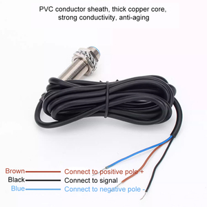 Sensores de Proximidad Inductivos Metálicos KANE Serie CM NPN PNP NO NC LJ M8 M12 M18 M30 1-30mm Tipo de 3 Cables Distancia de Detección - Product Image 4