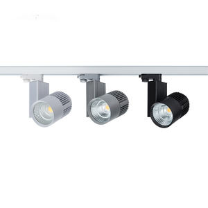 Lampe sur <span class=keywords><strong>rail</strong></span> à LED 20w, spot lumineux, éclairage pour magasin, museum, boutique, <span class=keywords><strong>noir</strong></span> et blanc - Product Image 1