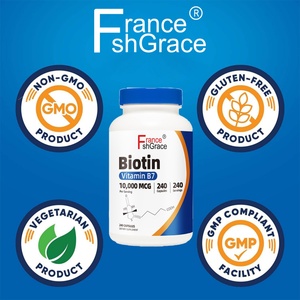 Nouveauté : Complément de biotine avec vitamine B7, 240 capsules, soutient la fonction immunitaire pour adultes, capsules de biotine - Product Image 4