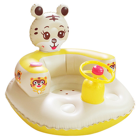 BS-H42 100*60*40cm Steering Wheel Obediently tiger Swimming Circle Floating Drainage on the Woodpecker Animal Mount