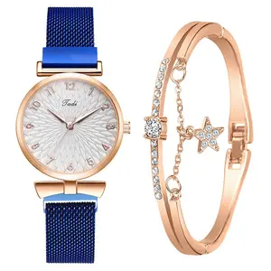 Luxury Women Bracelet Quartz Watches For Women Magnetic Watch Ladies Sports Dress Pink Dial Wrist Watch Clock Relogio Feminino