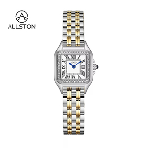 2026 New Women's Sport Luxury Antique Fashion Square Dial Quartz Watch Stainless Steel Band Alloy Case Lightweight Simple <strong>Roman</strong> - Product Image 2