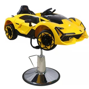 Foshan Kisen mobili barbiere salone parrucchiere attrezzature bianco giallo rosso nero bambini auto barbiere sedia per bambini - Product Image 4