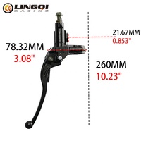 LINGQI Racing Kit d'embrayage hydraulique pour moto 110cc-250cc GY6 Quad Dirt Bike