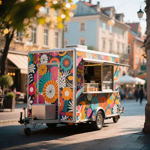 Remorque de restauration rapide mobile de haute qualité 2025, entièrement équipée pour le café et la restauration - Product Image 3