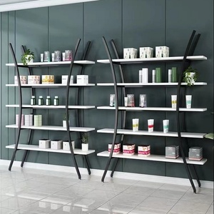 फैशन सौंदर्य दुकान नाखून की दुकान धातु अनियमित आकार पांच-परत फर्श डिस्प्ले रैक - Product Image 2